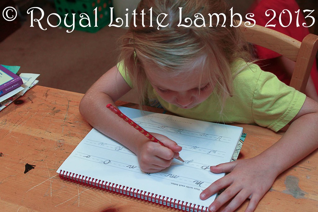 cursive letter copywork