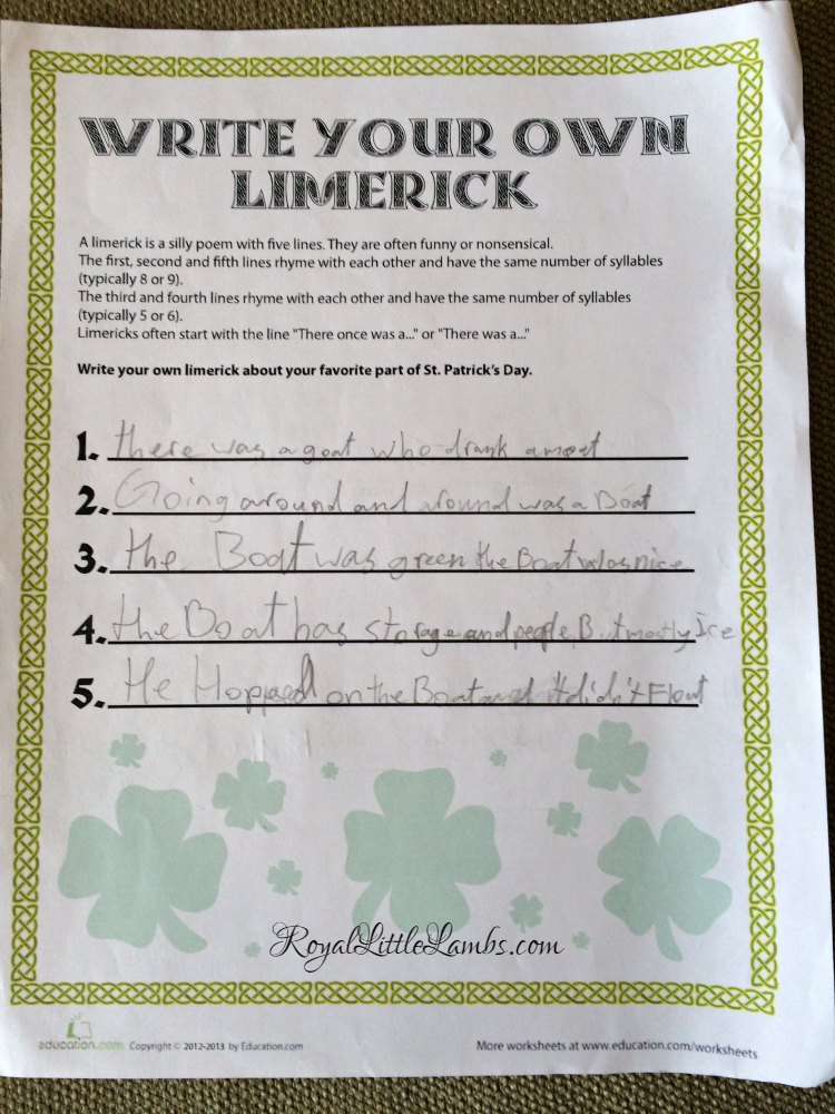 Limerick Poem