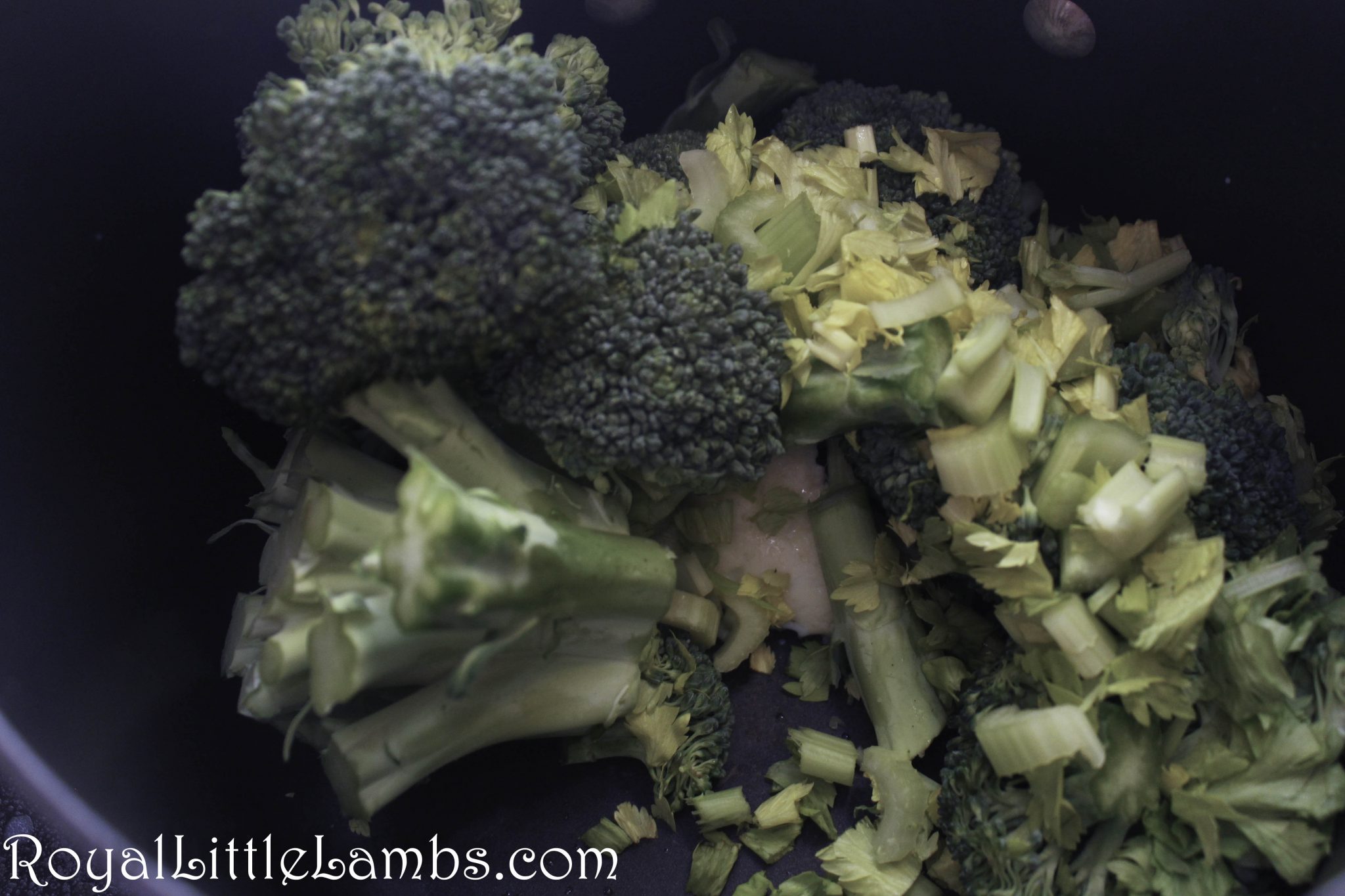Broccoli and celery