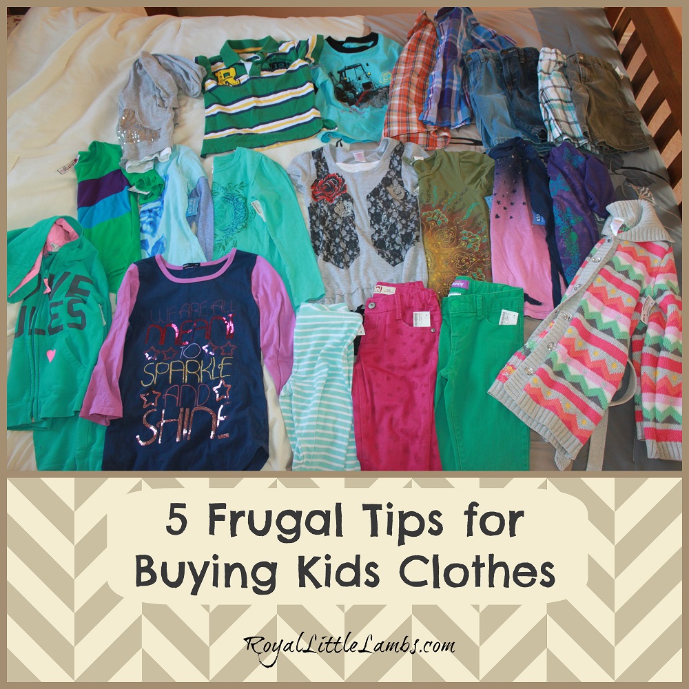 5 Frugal Tips for Buying Kids Clothes