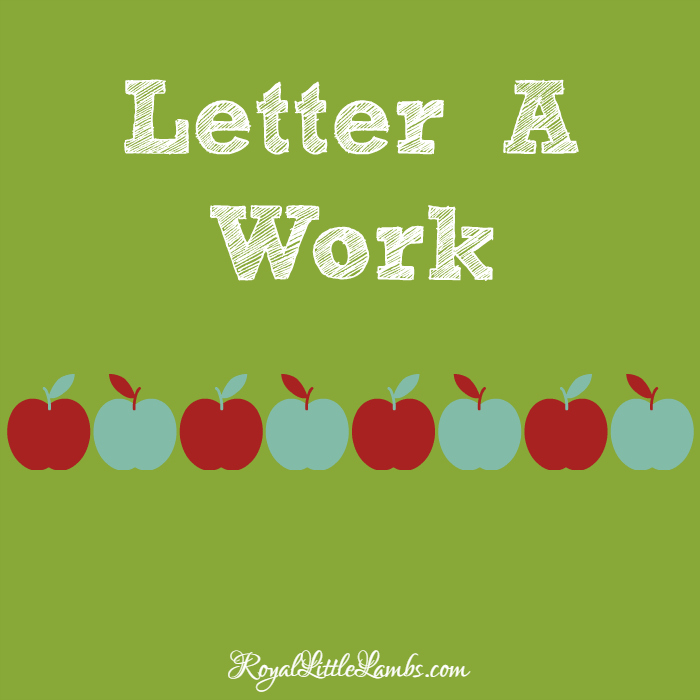 Letter A Work