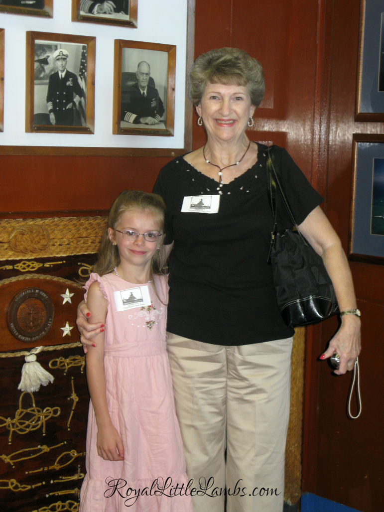 With Grandma at Pearl Harbor